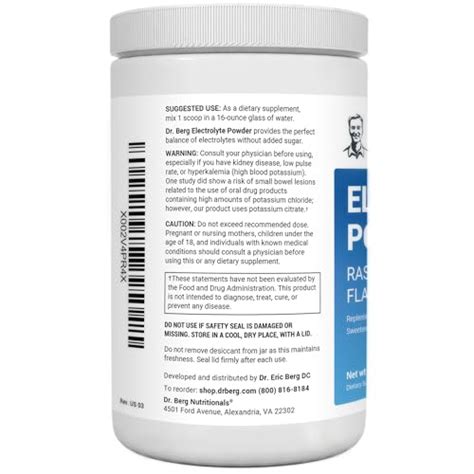 Dr Berg Hydration Keto Electrolyte Powder Enhanced W 1000mg Of