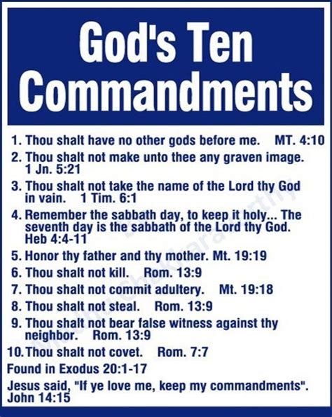 Faith Gods Ten Commandments Quotes Faith Pinterest