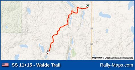 Ss 1115 Walde Trail Stage Map Ojibwe Forests Rally 2023 Ara 🌍