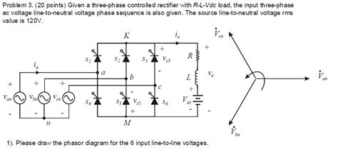 Given A Three Phase Controlled Rectifier With