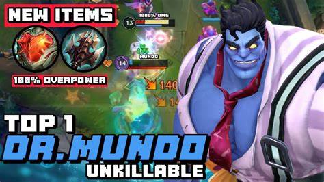 Wild Rift Dr Mundo UNKILLABLE Top 1 Mundo Gameplay Ex Grandmaster