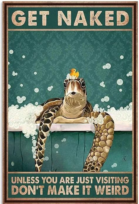 Amazon Graman Creative Metal Tin Sign Life Is Short Sea Turtle