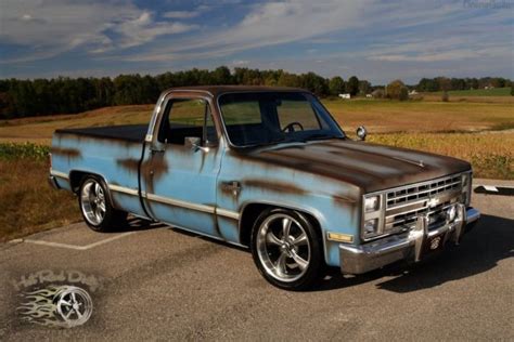 Slammed Silverado C Chevy Hot Rat Street Rod Patina Pickup Not Air