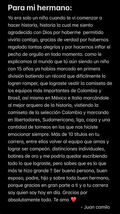 Fernando Uribe Le Dijo Adiós Al Fútbol Este Fue El Conmovedor Mensaje Del Hermano De La Figura