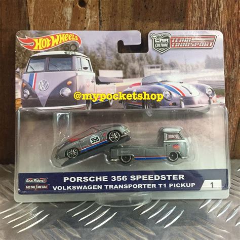 Hot Wheels Porsche Speedster W Volkswagen Transporter T Pickup Hauler Hotwheels Car