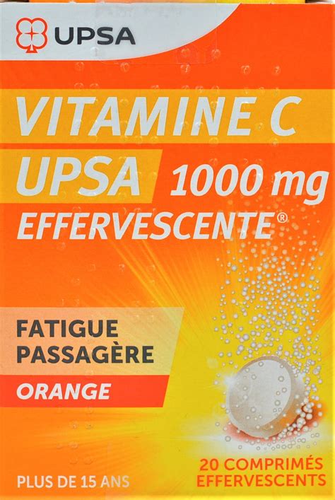 Vitamine C Mg Upsa Comprim S Effervescents