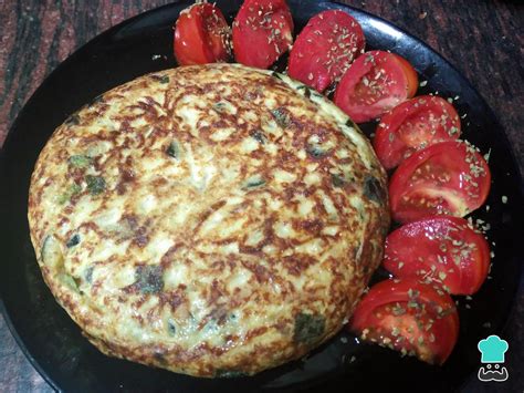 Tortilla de calabacín y cebolla Fácil