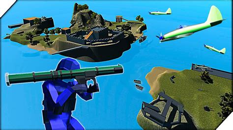 ОСТРОВ ЗАМОК 80 БОТОВ Игра Ravenfield НОВАЯ КАРТА Castle Island в