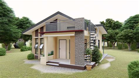 80 SQ M Modern Bungalow House Design With Roof Deck Engineering