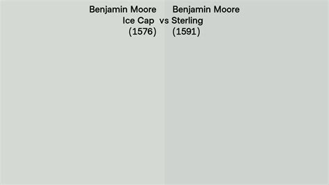 Benjamin Moore Ice Cap Vs Sterling Side By Side Comparison