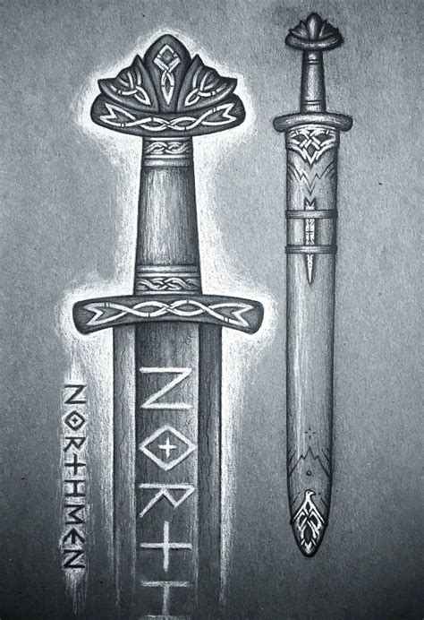 Viking Sword Drawing