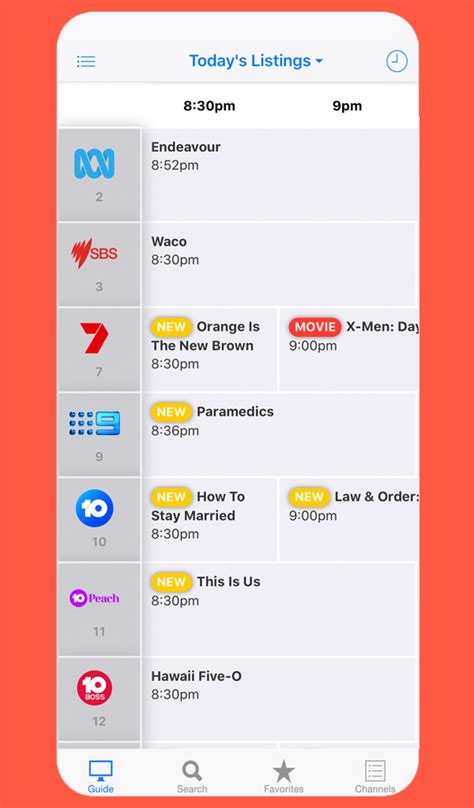 On Tv Tonight Australia Listings Guide App On Amazon Appstore