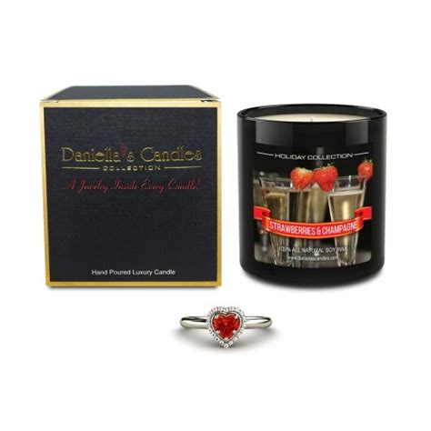 Strawberries And Champagne Jewelry Candle Holiday Collection