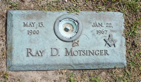 Ray Dixon Motsinger 1900 1967 Find A Grave Memorial