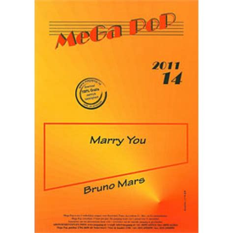 Marry You - Bruno Mars | MegaPop.nl