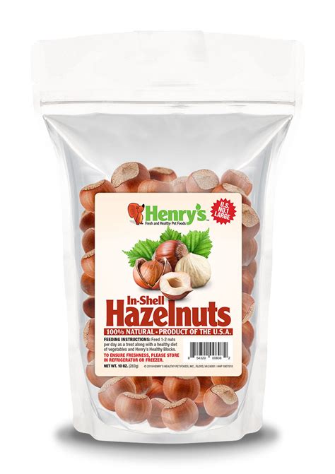 Fresh In-Shell Hazelnuts | Henry's Pets