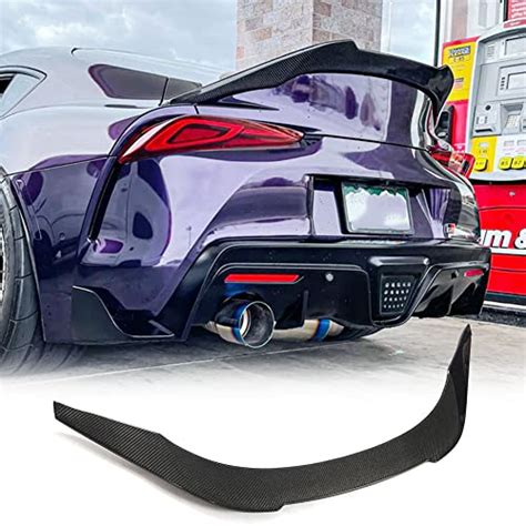 Mcarcar Kit Carbon Fiber Trunk Spoiler Fits For Toyota Supra