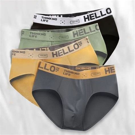 Men S Briefs Sexy Underwear Men Milk Silk Underpants Comfortable Print Panties Male Lingerie