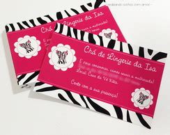 Convite Chá de Lingerie no Elo7 Afeto e Letras Por Gabriella dos Santos e Veronica 19D828