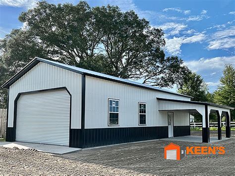 24x50x14 Metal Barnbuilding With Porch Keens Buildings