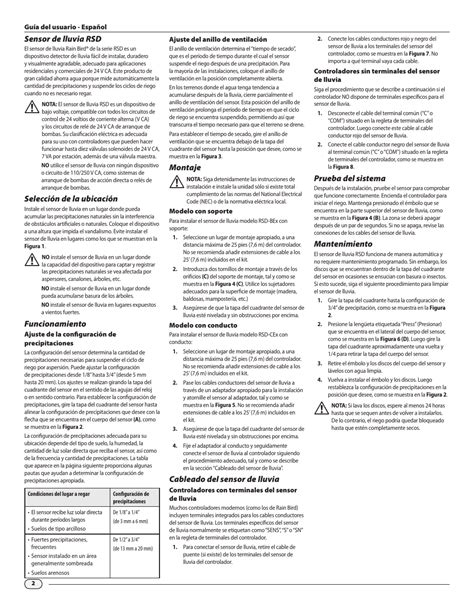 Rain Bird RSD Rain Sensor RSD-BEx User Manual | Page 4 / 16 | Original ...