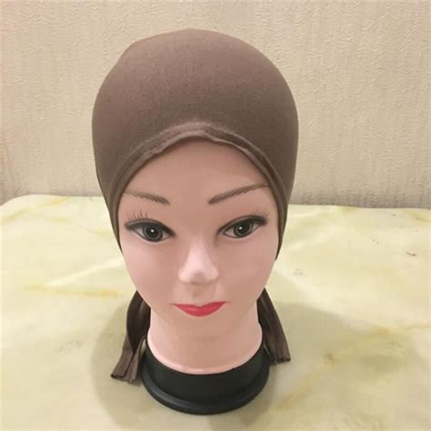 Couverture complète intérieure musulman coton Hijab casquette islamique