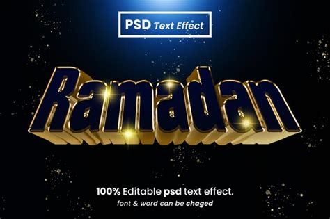 Premium Psd Ramadan Kareem Editable D Text Effect