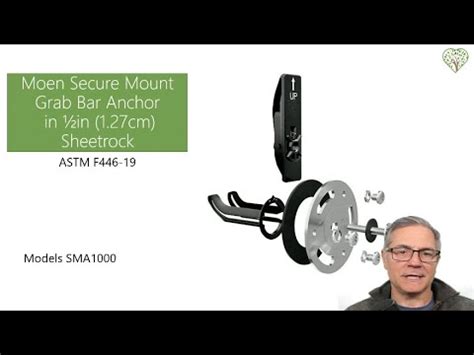 E18 Installation Review Moen Secure Mount Grab Bar Anchor YouTube