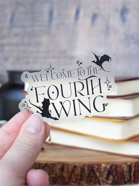 Fourth Wing | Welcome to the Fourth Wing Sticker – Em Dash Books