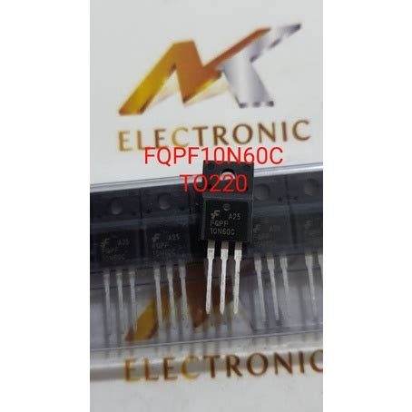 Fqpf10n60c 10N60C TO 220F Mosfet 10A600V Shopee Malaysia