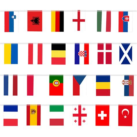 2024 Europe Countries Flag Euro Football Cup Country Flag Bunting