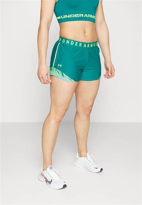 Under Armour Play Up Shorts Short De Sport Coastal Teallime Surgebleu Pétrole Zalandofr