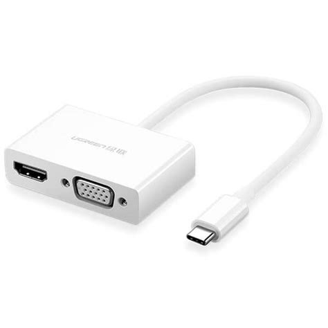 Ugreen Type C To Hdmi Vga Converter White Midas Computer Center Amman Jordan