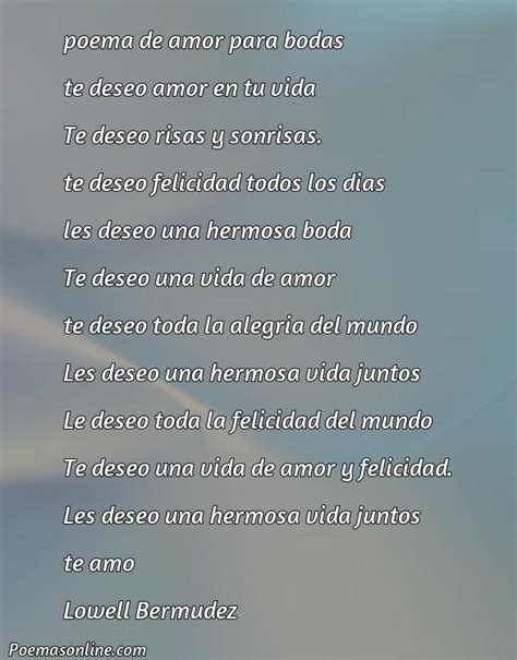 Cinco Mejores Poemas Amor Para Bodas Poemas Online