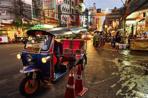 Traveling by Tuk-Tuk in Thailand