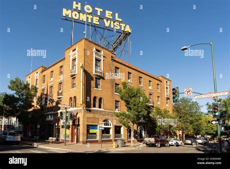 FLAGSTAFF, ARIZONA - SEPTEMBER 1, 2022: The historic Hotel Monte Vista ...