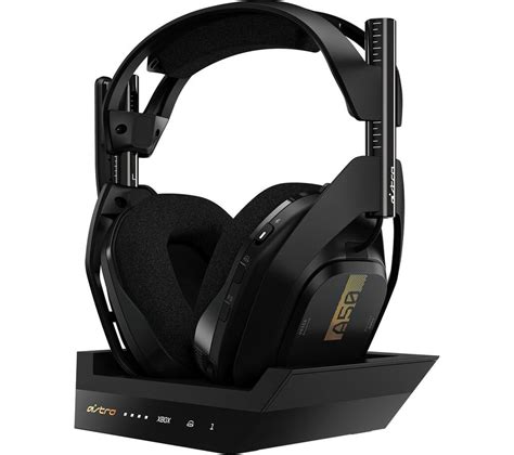 ASTRO A50 Wireless 7.1 Gaming Headset & Base Station - Black & Gold ...