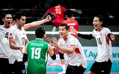 Hasil Sea V League Sengit Timnas Voli Putra Indonesia Kalahkan