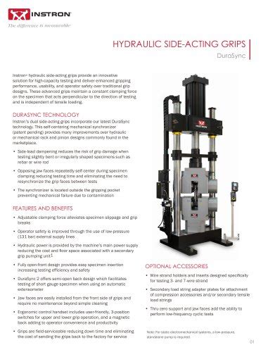 High Force Universal Testing Machines Instron Pdf Catalogs