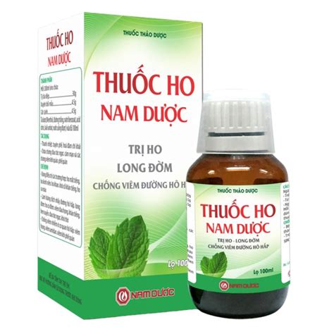 Thuốc ho Nam Dược - Trị ho, long đờm - Pharmart.vn