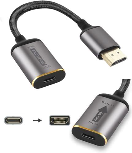 Basesailor Adaptateur USB C vers HDMI 2 en 1 Type C Mâle vers HDMI 4k