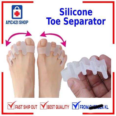 Amc Silicone Toes Separator Spreader Correction Pain Relief Hallux