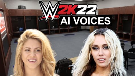 Miley Cyrus And Shakira Promo Segment In Wwe K Ai Voices Youtube