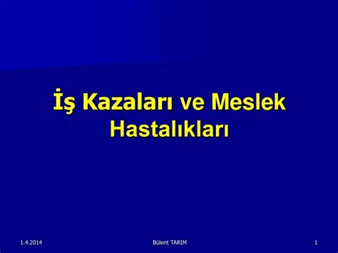 Ppt Kazalar Ve Meslek Hastal Klar Powerpoint Presentation Free