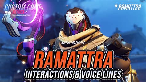 Ramattra Voice Lines Hero Interactions OVERWATCH 2 SEASON 2 YouTube