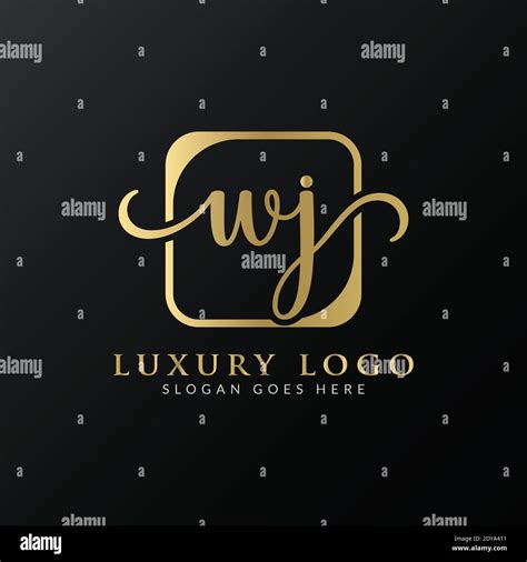 Creative Letter WJ Logo Design Vector Template Initial Luxury Letter