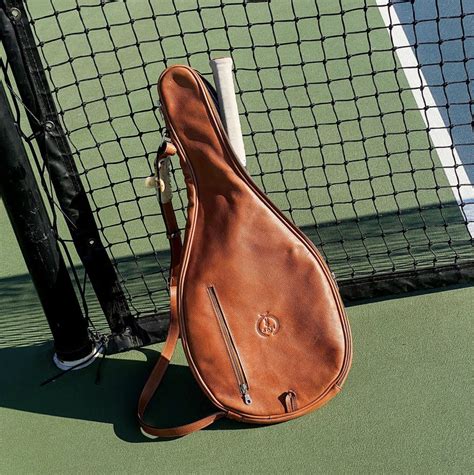 Retro Heritage Leather Tennis Bag Modest Vintage Player Ltd