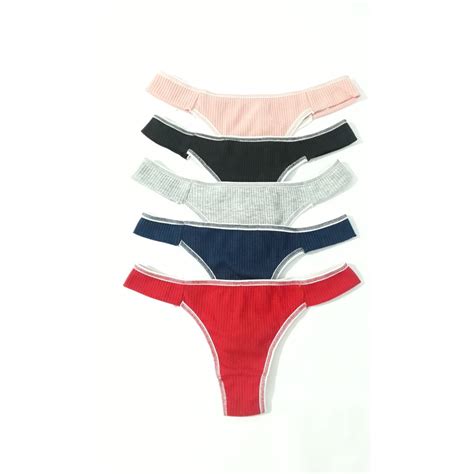 KIT 10 CALCINHAS TANGA CONFORTO CANELADA FIO DENTAL LINGERIE