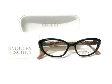 New 100 Authentic Badgley Mischka Eyeglasses Frames Veronique Ebony 53 16 140 Ebay