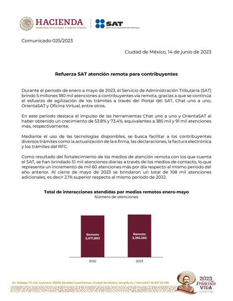 Satmx On Twitter Comunicadosat El Sat Da A Conocer El Refuerzo En